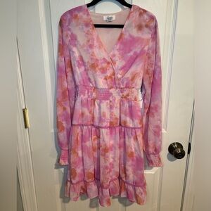 Japna watercolor Long Sleeve Dress S